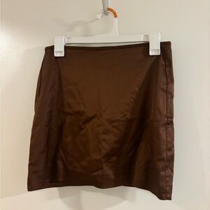 Wilfred Brown Mini Pencil Skirt